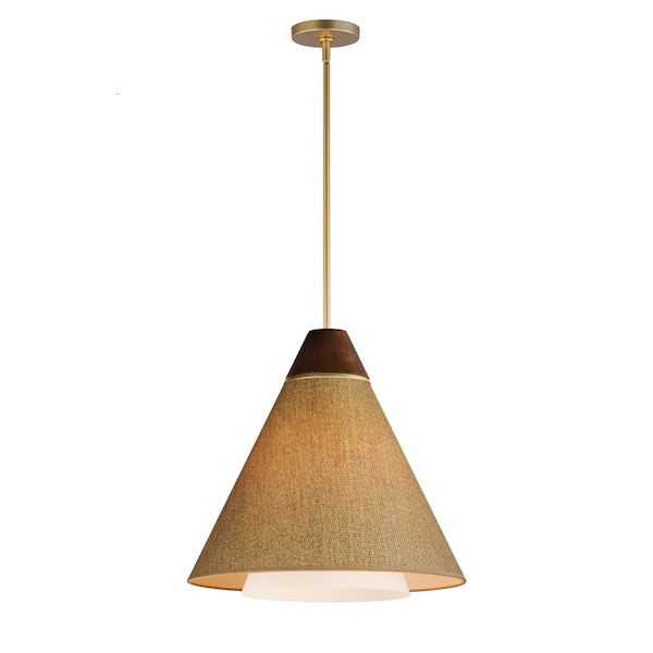 Maxim Lighting Sumatra 20'' Pendant, Natural Aged Brass 14483GCNAB - main